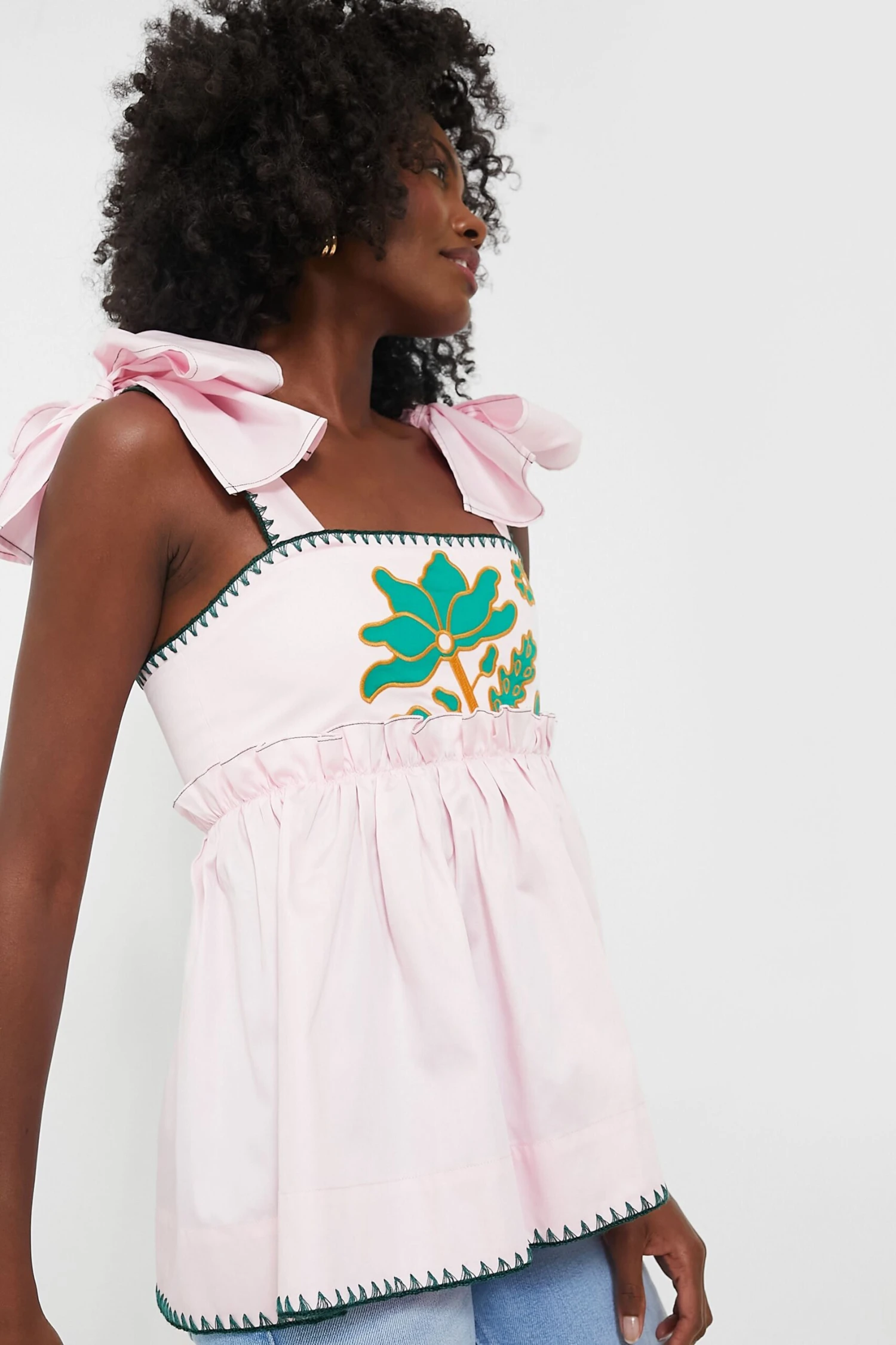 Pink And Green Perla Top 5 Pink And Green Perla Top - Image 3