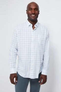 Peter Millar White Gayle Summer Soft Cotton Sport Shirt