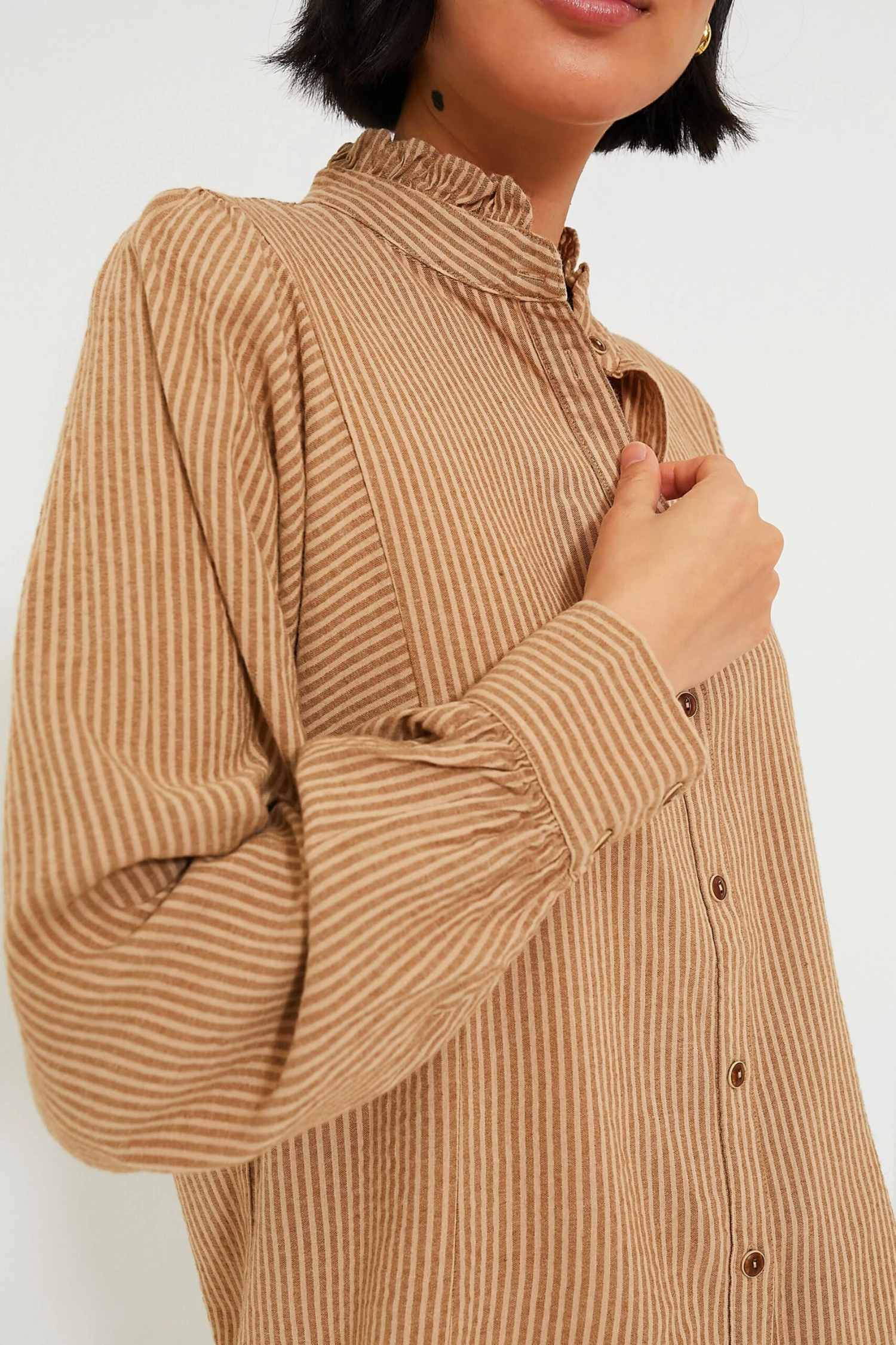 Fawn Stripe Serafina Shirt 7 Fawn Stripe Serafina Shirt - Image 5