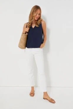 Navy Veronica Top -Loeffler Cloth Shop yDCr1kd3TxmM6Kg8Ocol5z47k5DyaVAm 1