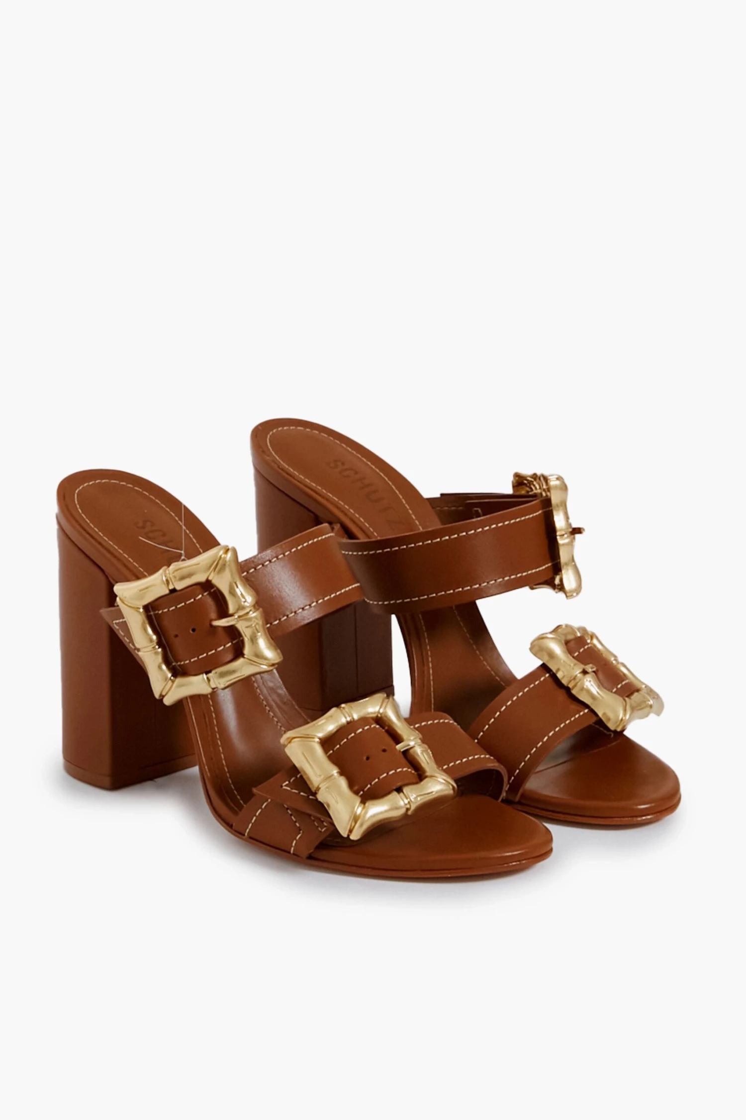 Schutz New Wood Atanado Soft Heeled Enola Sandal 6 Schutz New Wood Atanado Soft Heeled Enola Sandal - Image 4