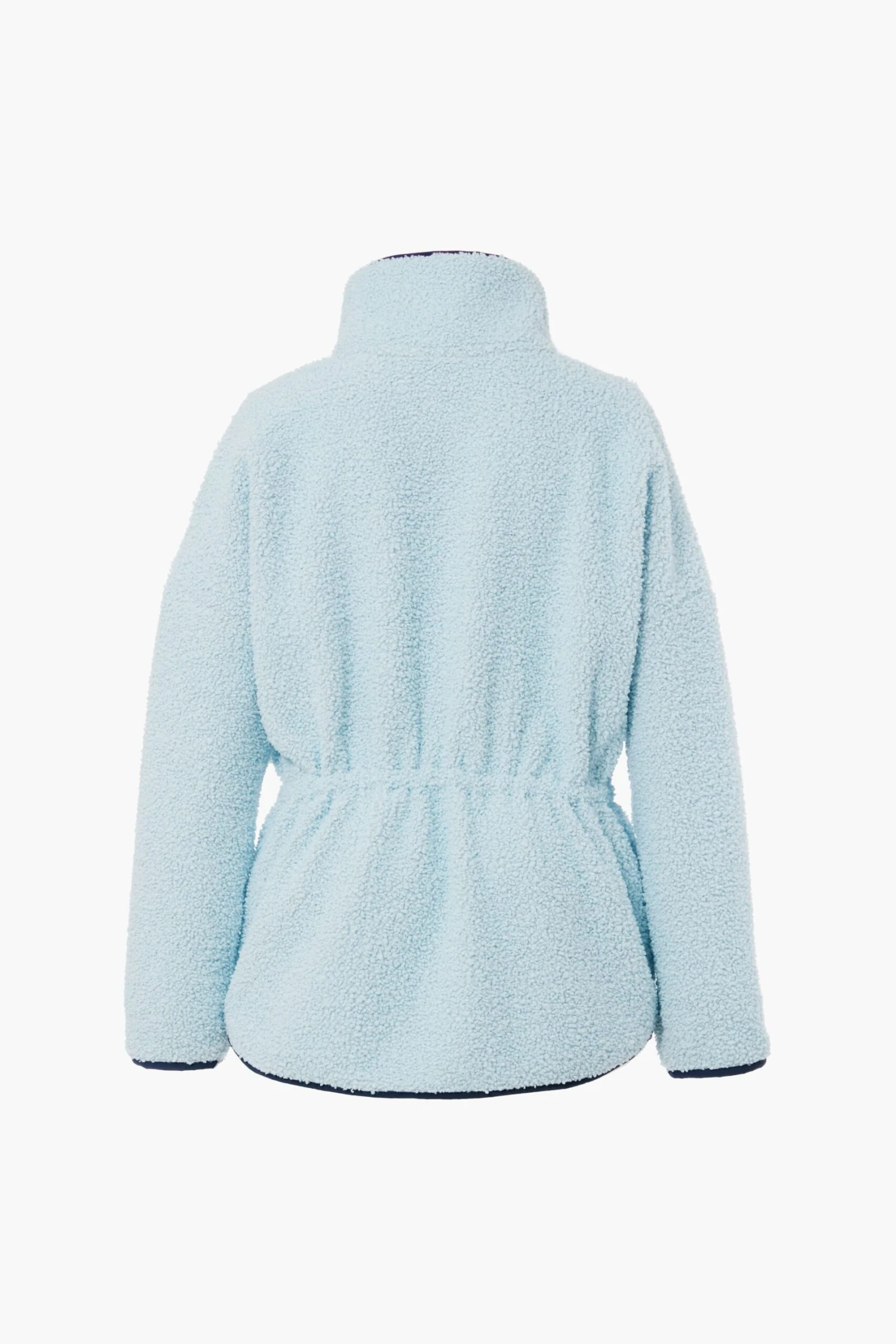 Light Blue Cinched Teddy Natalie Quarter Zip 11 Light Blue Cinched Teddy Natalie Quarter Zip - Image 9