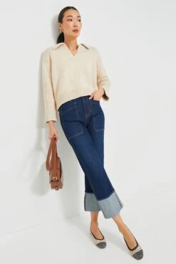 Veronica Beard Dusted Oxford Dylan High Rise Straight Leg With Cuff -Loeffler Cloth Shop yUvXxjz3kUpm7MEyJzg7bzV3plGKtArl 1