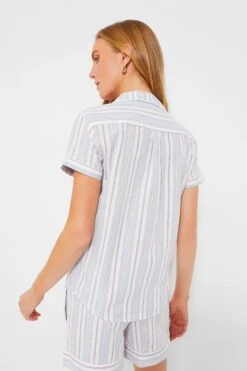 Women's Vintage French Stripes Short Sleeve Short Set -Loeffler Cloth Shop ybYo3qj4q3O4Vh5QvDnR15UPLmpRimui 1