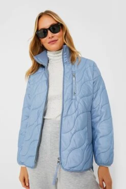 Varley Dusty Blue Danea Quilt Jacket -Loeffler Cloth Shop yfxBrzF697ZhzRbMQH7fLiWrLDLsaLsn 1
