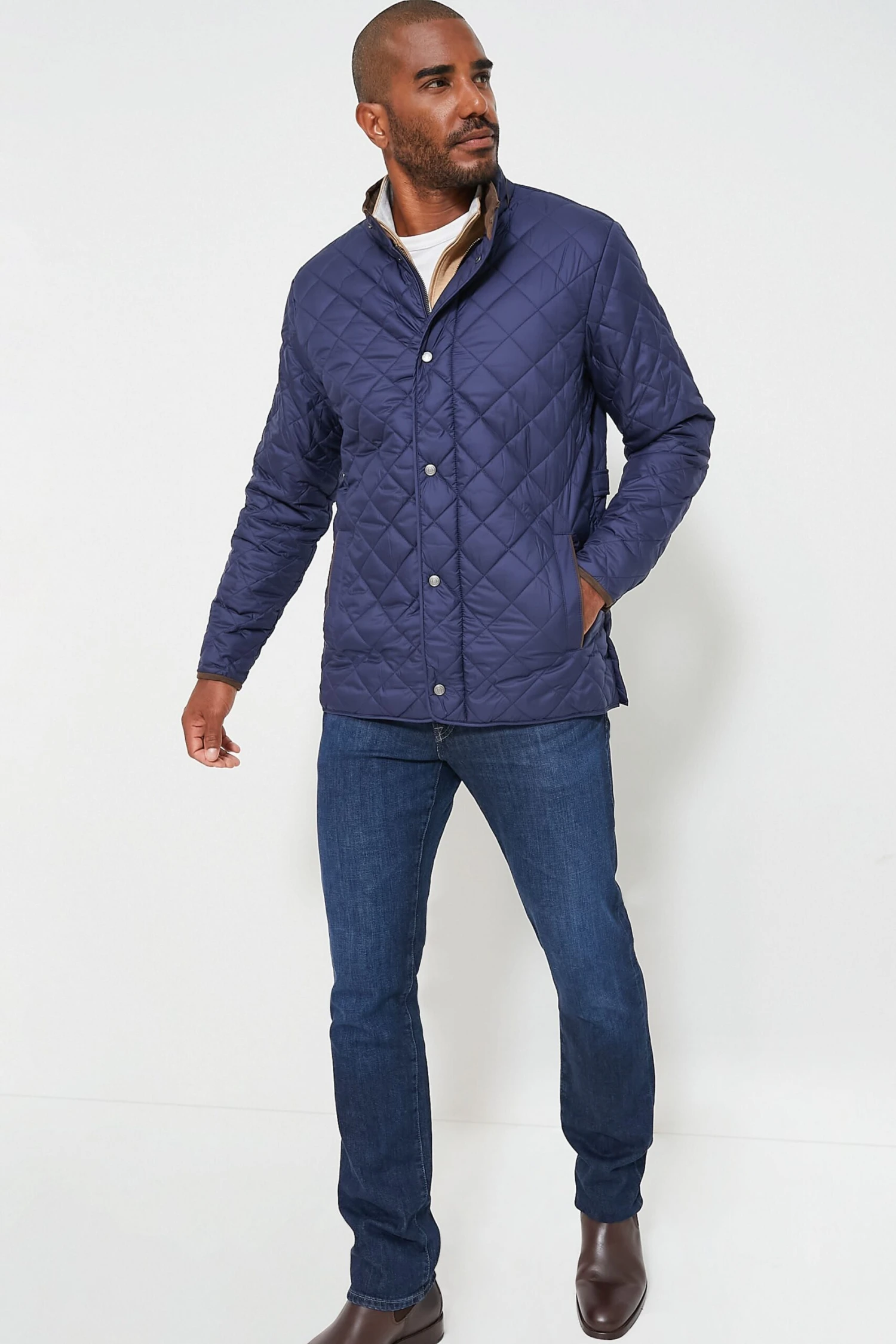 Peter Millar Navy Suffolk Quilted Travel Coat 5 Peter Millar Navy Suffolk Quilted Travel Coat - Image 3