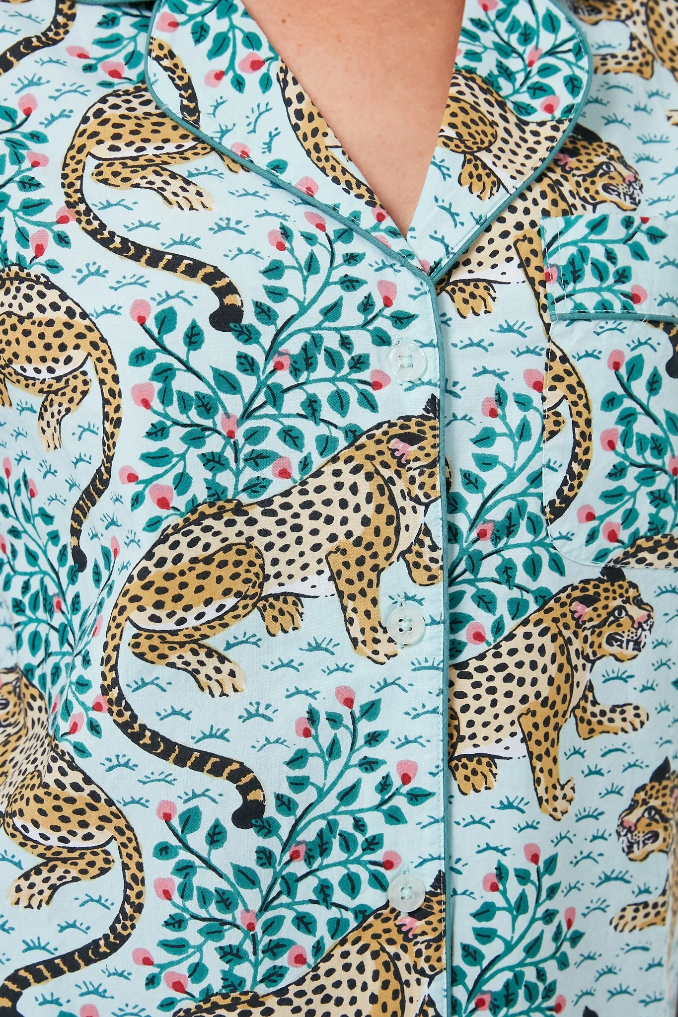 Mint Bagheera Leopard Short PJ Set 8 Mint Bagheera Leopard Short PJ Set - Image 6