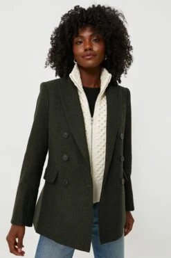 Veronica Beard Ivory Upstate Dickey