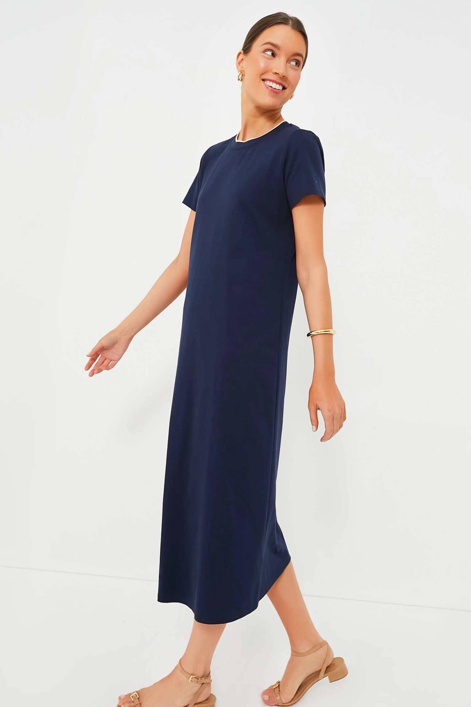 Navy Colbie Knit Maxi Dress 5 Navy Colbie Knit Maxi Dress - Image 3