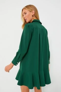 Hunter Green Crepe Callahan Dress -Loeffler Cloth Shop zyQaWJJWgipSukcjQa6uCndG7fx4DZ9g 1