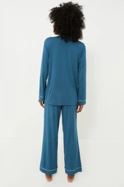 Eberjey Heritage Blue Gisele Long PJ Set -Loeffler Cloth Shop zyhOSRvPVfUtU8fObTZ8Yw436d5svTgy 1